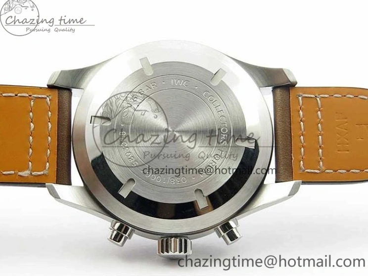 MIROTIME 0509 Pilot Chrono IW377726 ZF 1:1 Best Edition Green Dial on Brown Leather Strap A Trendsetting 7125